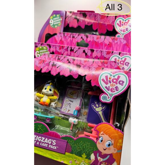 (3) Vida The Vet Play Packs: Friendship, Bubble Bath, & Cast and Care - Picture 10 of 10